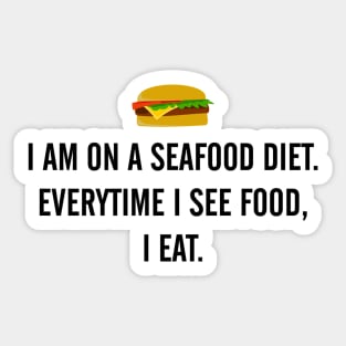 Seafood Diet Sticker